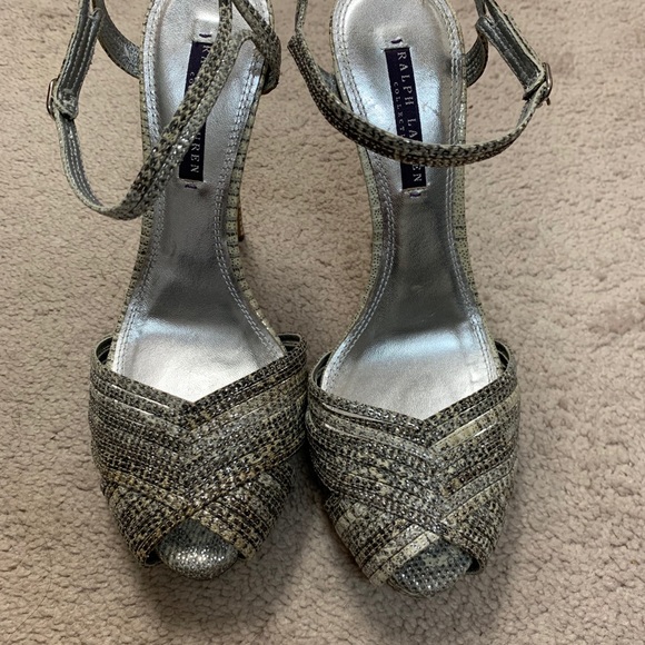 Ralph Lauren collection snakeskin heels - Picture 2 of 4